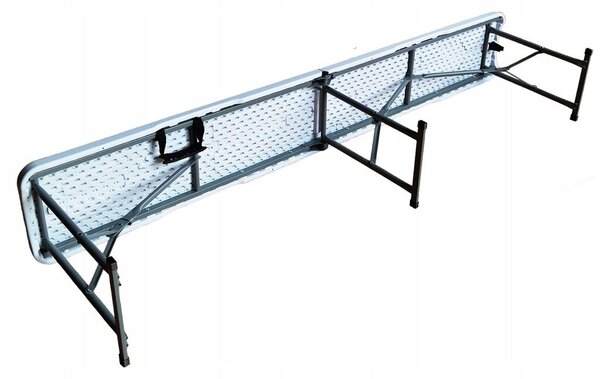GardenLine összecsukható Kerti pad 180cm - fehér