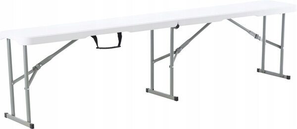 GardenLine összecsukható Kerti pad 180cm - fehér