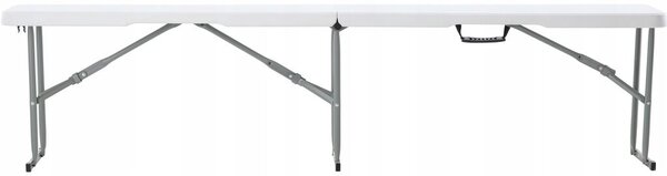 GardenLine összecsukható Kerti pad 180cm - fehér