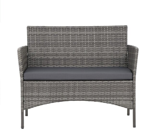 Rattan bútorkészlet MADERA - szürke
