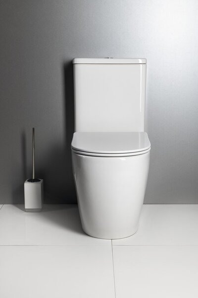 Sapho Sapho, INFINITY RIMLESS WC kombi csésze tartállyal, alsó/hátsó hulladék, fehér, PC105WR