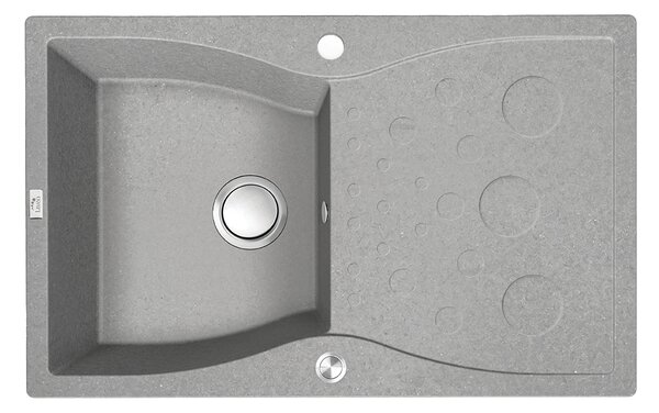 Laveo Molokin, 1 rekeszes gránit mosogató 800x500x195 mm, szürke, LAV-SPO_511T