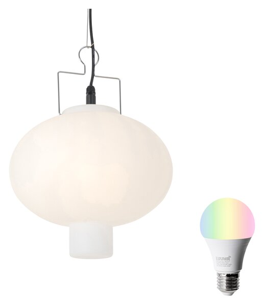 Okos kültéri függőlámpa fehér 35 cm, Wifi A60-nal - Pion