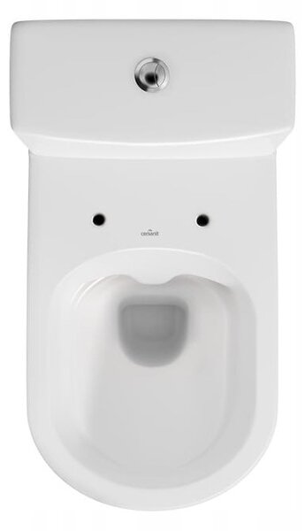 Cersanit City New CleanOn, kombi WC öblítéssel 3 / 5l, vízszintes lefolyó + antibakteriális WC ülőke hőre keményedő, fehér, K35-037