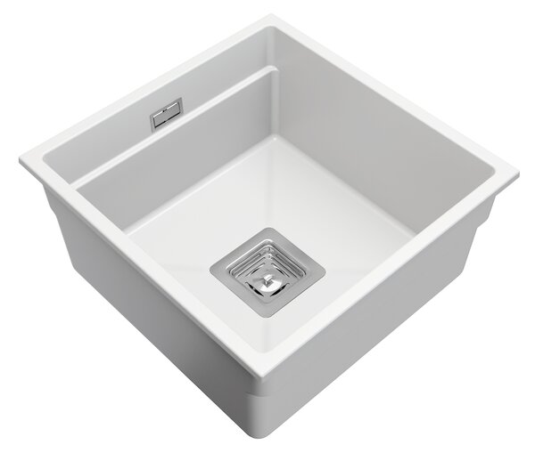 Gamma Decor 4445, 1 rekeszes gránit mosogató 440x450x215 mm, fehér, GMA-ZLE000133
