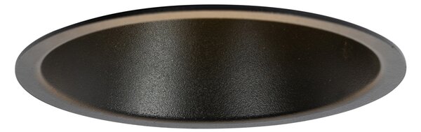12 db-os süllyesztett spotlámpa szett fekete GU10 70 mm IP44 - Dept