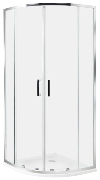 Zuhanykabin JUKATAN 80 x 80 x 185 cm Ezüst