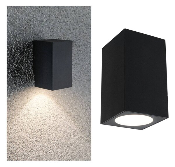 Paulmann Flame kültéri fali 1 izzós 10,3cm antr., Fekete, Alumínium, Modern