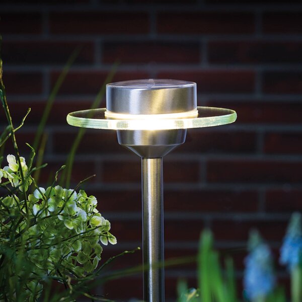 Paulmann Ufo LED szolárlámpa földtüskével, Alu / szürke / cink, Rozsdamentes acél, Modern