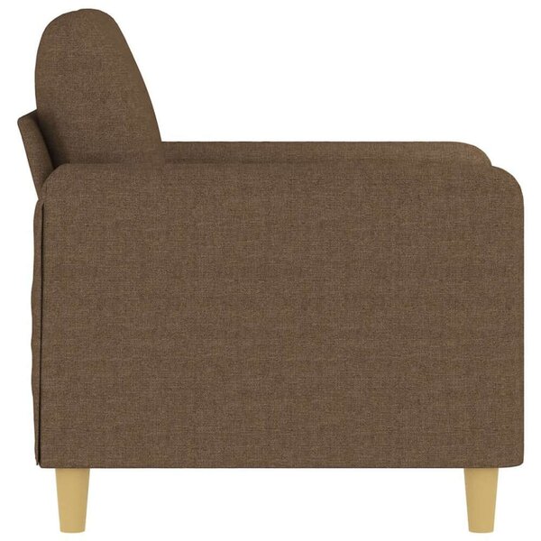 Barna szövet kanapéfotel 60 cm