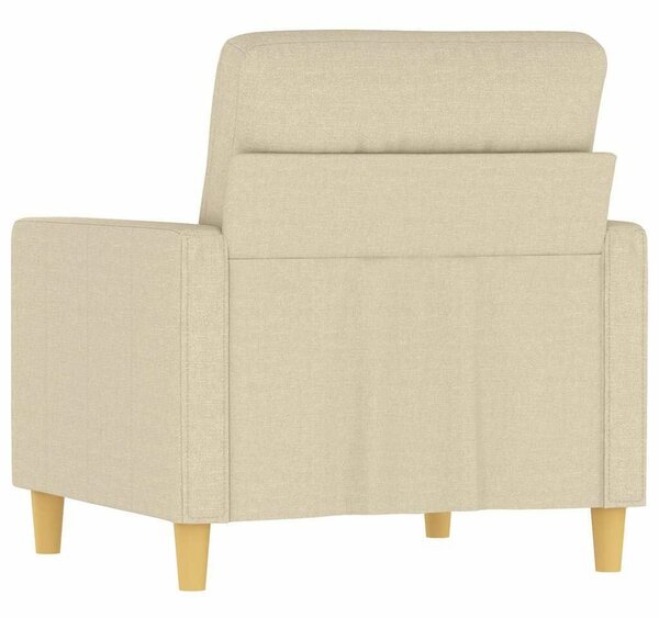 Krémszínű szövet kanapéfotel 60 cm