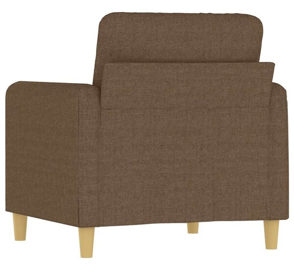 Barna szövet kanapéfotel 60 cm