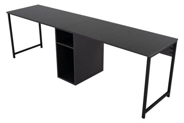Twin Study Desk - antracit/fekete íróasztal