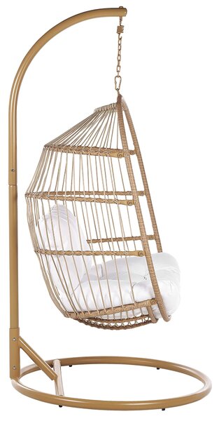 Függőszék állványzattal ALBA PE Rattan Természetes