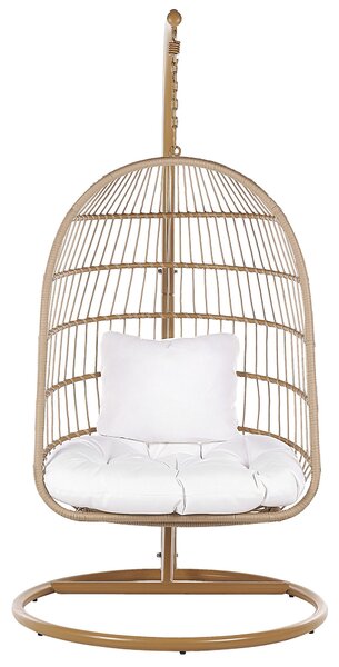 Függőszék állványzattal ALLERA PE Rattan Bézs