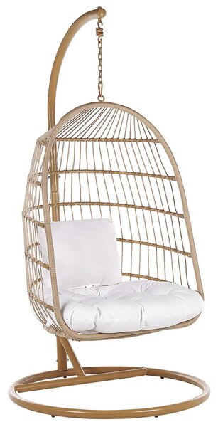 Függőszék állványzattal ALLERA PE Rattan Bézs