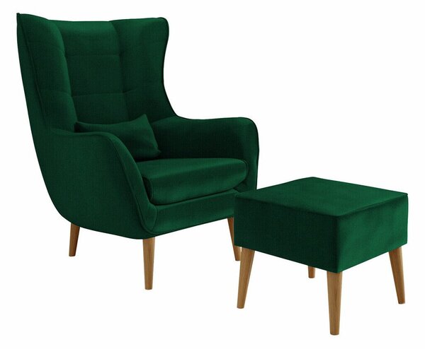 Fotel Comfivo Ulmus II, Kárpit, 106x80x95cm, Bükkfa