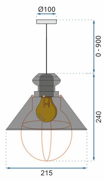Mennyezeti lámpa LINZ APP103-1CP fehér APP103-1CP