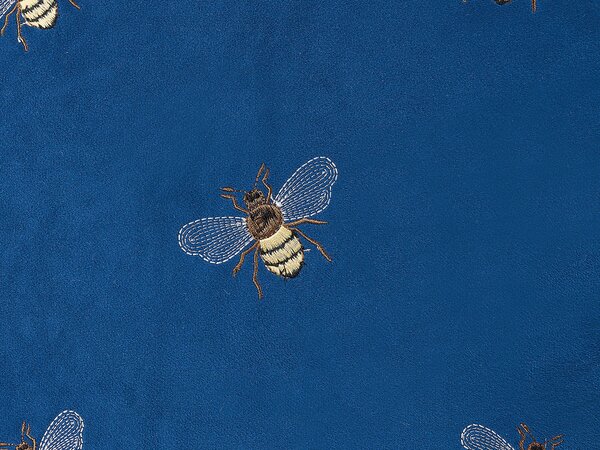 2 db díszpárna TALINUM Bársony 45 x 45 cm Kék Állatmintás