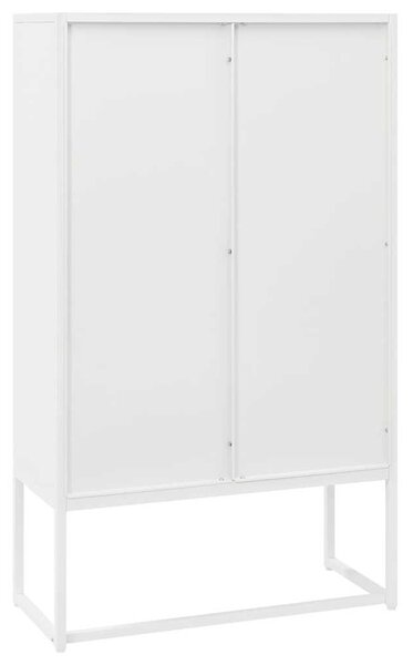 Fehér acél magasszekrény 80 x 35 x 135 cm