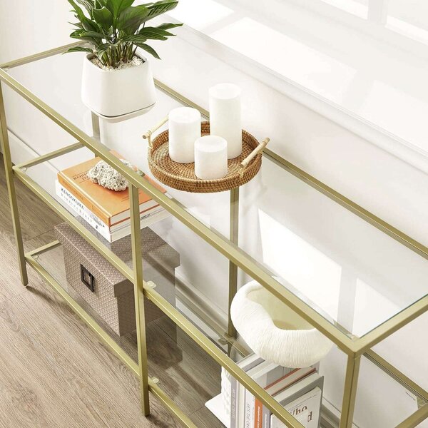 Polc, Vasagle, RT-0169, Arany, 130x30x73 cm