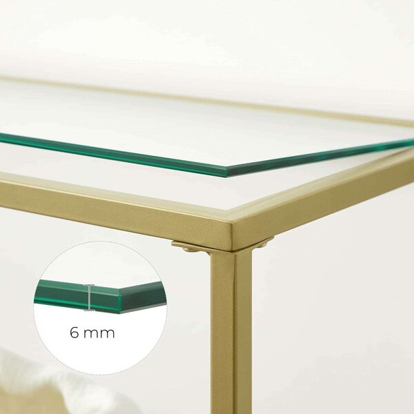 Polc, Vasagle, RT-0169, Arany, 130x30x73 cm