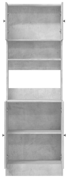 VidaXL Konyhaszekrény - Betonszürke - 60x50x180 cm