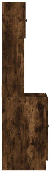 VidaXL Konyhaszekrény - Füstös Tölgy - 60x50x180 cm
