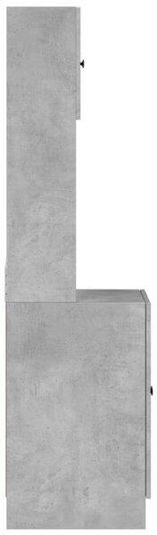 VidaXL Konyhaszekrény - Betonszürke - 60x50x180 cm