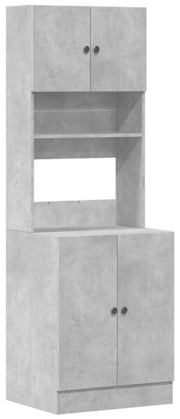 VidaXL Konyhaszekrény - Betonszürke - 60x50x180 cm