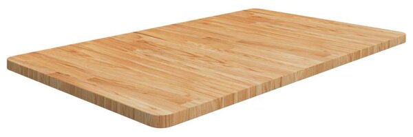 VidaXL világosbarna kezelt tömör fa fürdőszobai pult 100x60x2,5 cm