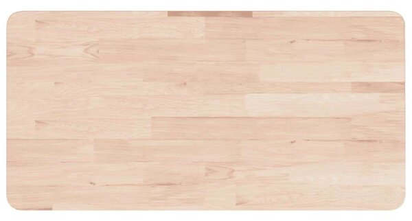 VidaXL kezeletlen tömör fa fürdőszobai pult 100 x 60 x 4 cm