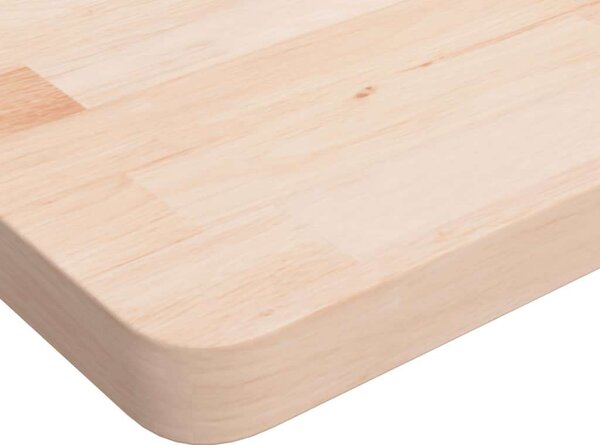 VidaXL kezeletlen tömör fa fürdőszobai pult 100 x 60 x 4 cm