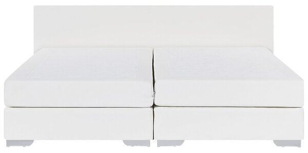 Franciaágy Műbőr PRESIDENT 180 x 200 cm Fehér