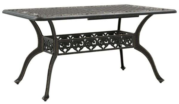 VidaXL Bronz Öntött Alumínium Kerti Asztal - 150x90 cm