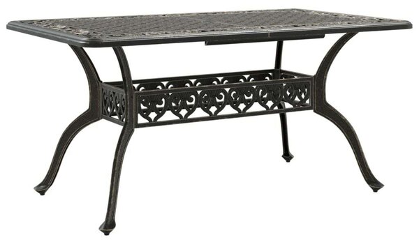 VidaXL Bronz Öntött Alumínium Kerti Asztal - 150x90 cm