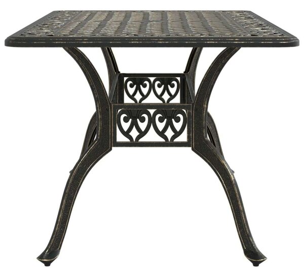 VidaXL Bronz Öntött Alumínium Kerti Asztal - 150x90 cm