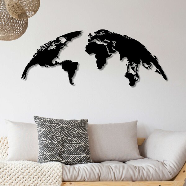 World Map Large fém fali dekoráció