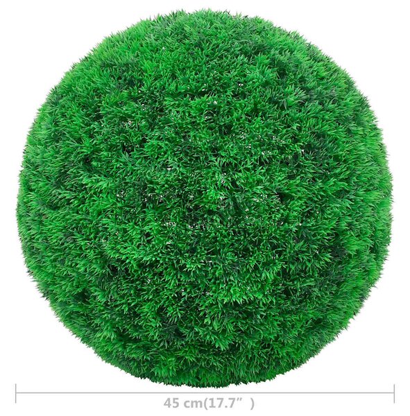 2 db gömb alakú műpuszpáng 45 cm