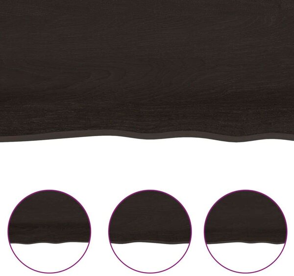 VidaXL Tömör Tölgyfa Fali Polc - 180x60cm