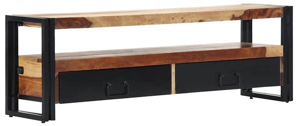 Tömör akácfából TV-szekrény 120 x 30 x 40 cm