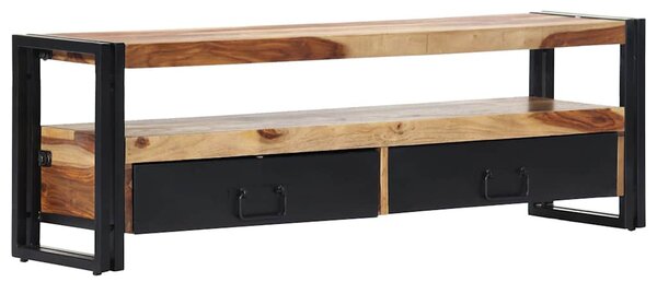 Tömör akácfából TV-szekrény 120 x 30 x 40 cm