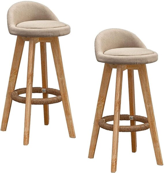 Quasar & Co.® Bárszékkészlet - 2 db - Elefántcsont - 80 cm