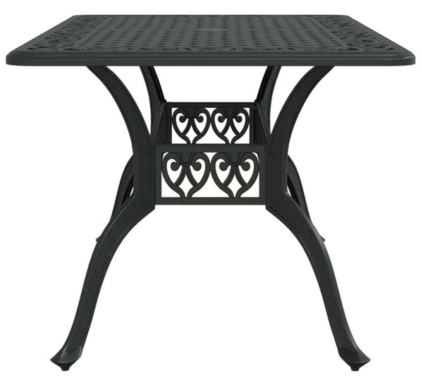 VidaXL Öntött Alumínium Kerti Asztal - Fekete - 150x90x72 cm