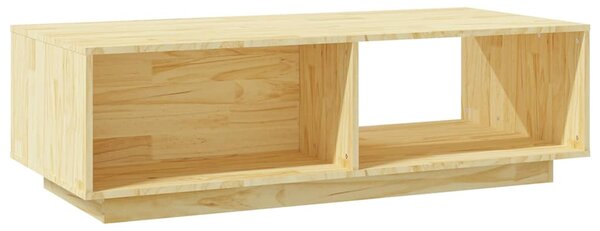 Tömör fenyőfa dohányzóasztal 110 x 50 x 33,5 cm