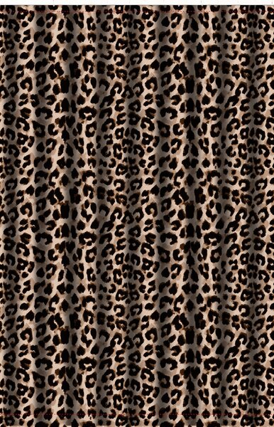 Zuhanyfüggöny - LEOPARD PRINT - Impregnált textil - 180 x 200 cm