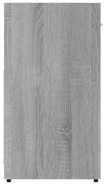 Szürke sonoma színű szerelt fa fürdőszobaszekrény 60x33x60 cm
