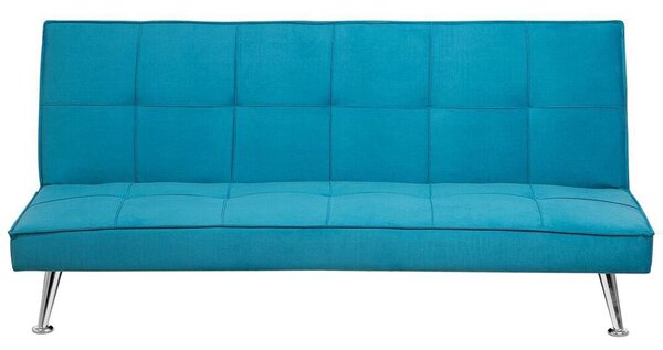 Kék kárpitozott kanapéágy HASLE