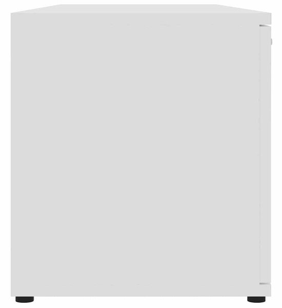 Fehér szerelt fa TV-szekrény 120 x 34 x 37 cm