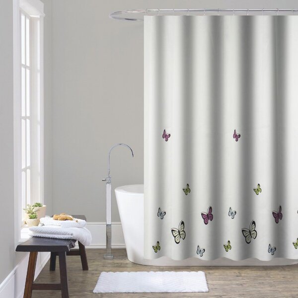 Zuhanyfüggöny - NEW BUTTERFLY - Impregnált textil -180 x 200 cm